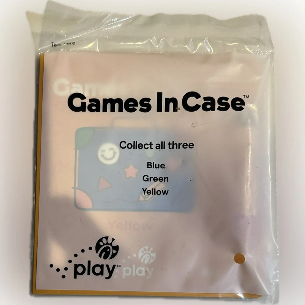 2025 CHICK FIL A GAMES IN A CASE YELLOW KIDS MEAL PROMO SEALED TRAVEL GO LEARN